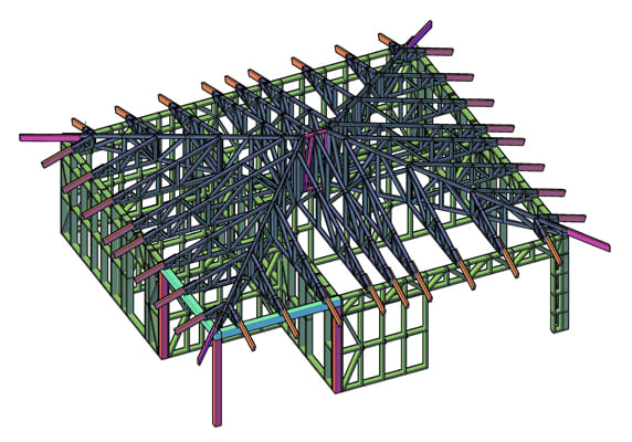 Дом из ЛСТК