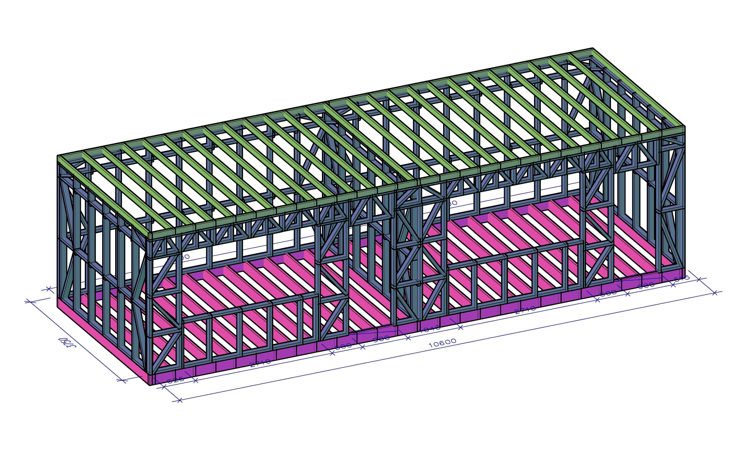 Бытовка из ЛСТК