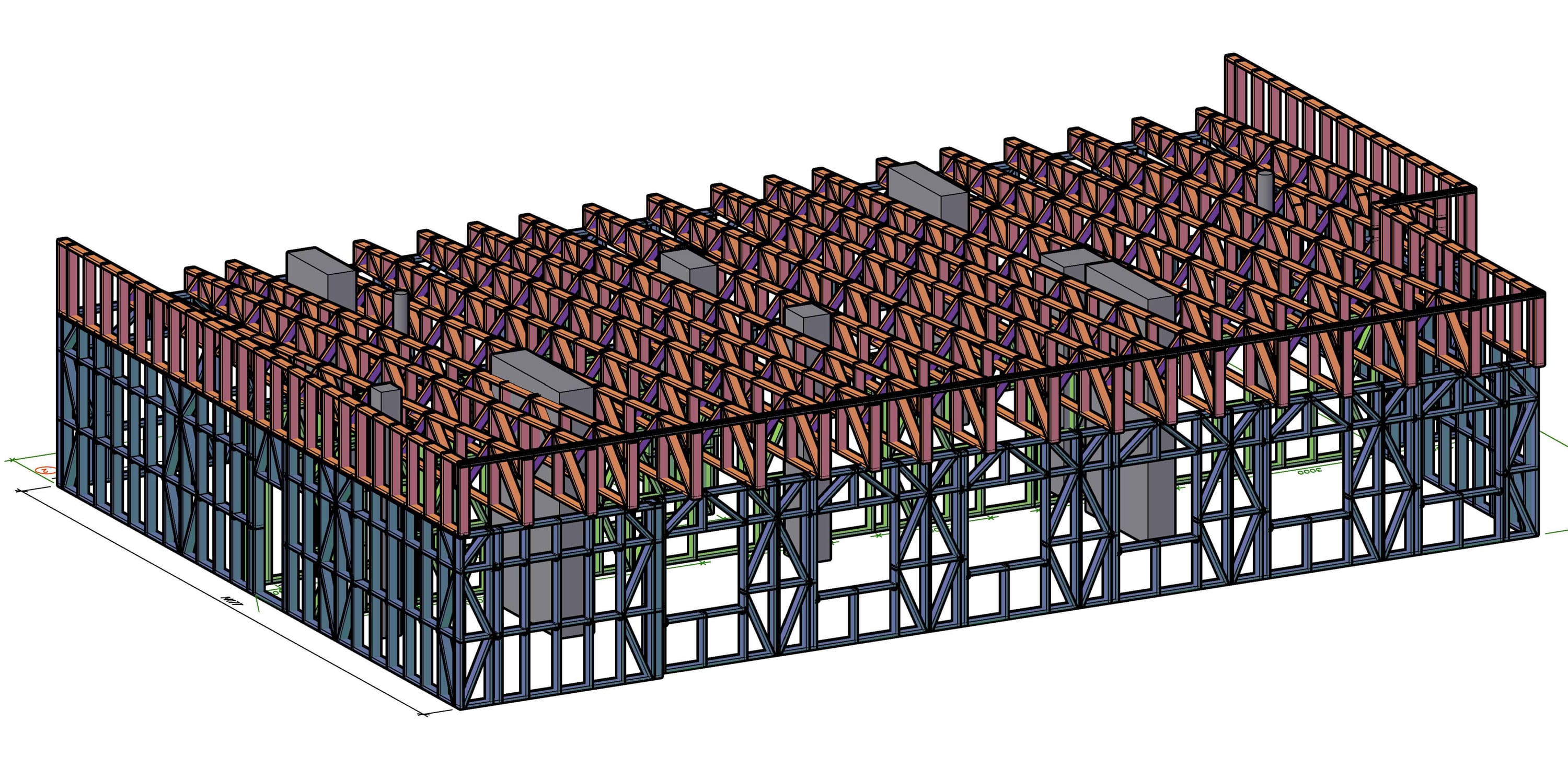 Надстройка третьего этажа из ЛСТК