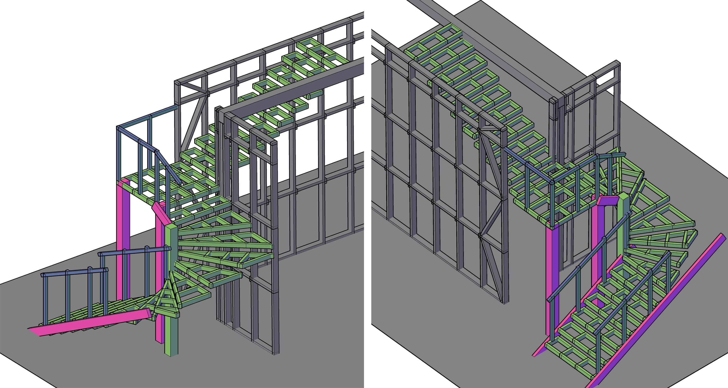 Лестничные проемы из ЛСТК