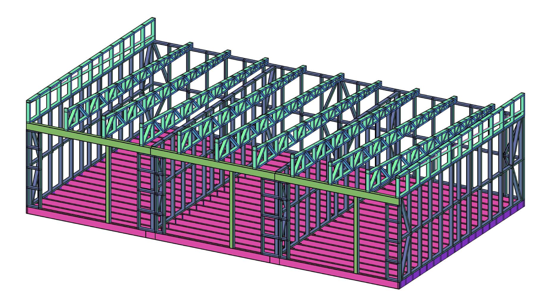 Магазин из ЛСТК